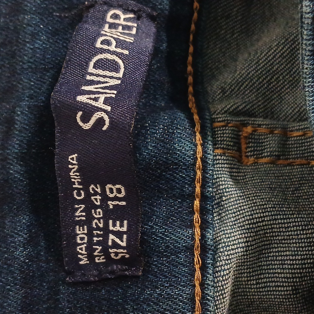 Women's Blue Jean Shorts - Picture 2 of 5